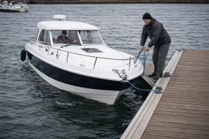 What Are the Key Principles to Remember When Docking While Being Pushed Away