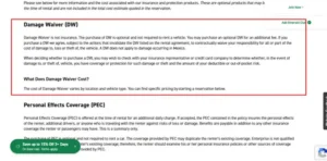 Damage Waiver