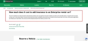 Rental Car Insurance Cost